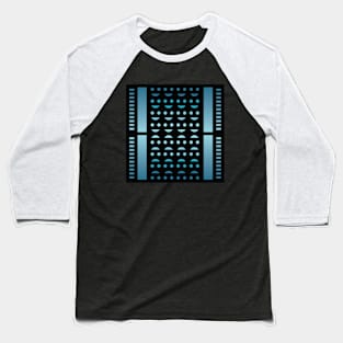 “Dimensional Happiness” - V.3 Blue - (Geometric Art) (Dimensions) - Doc Labs Baseball T-Shirt